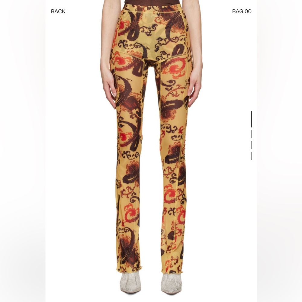 Knwls Yellow Polyester Trouser Xs - image 1